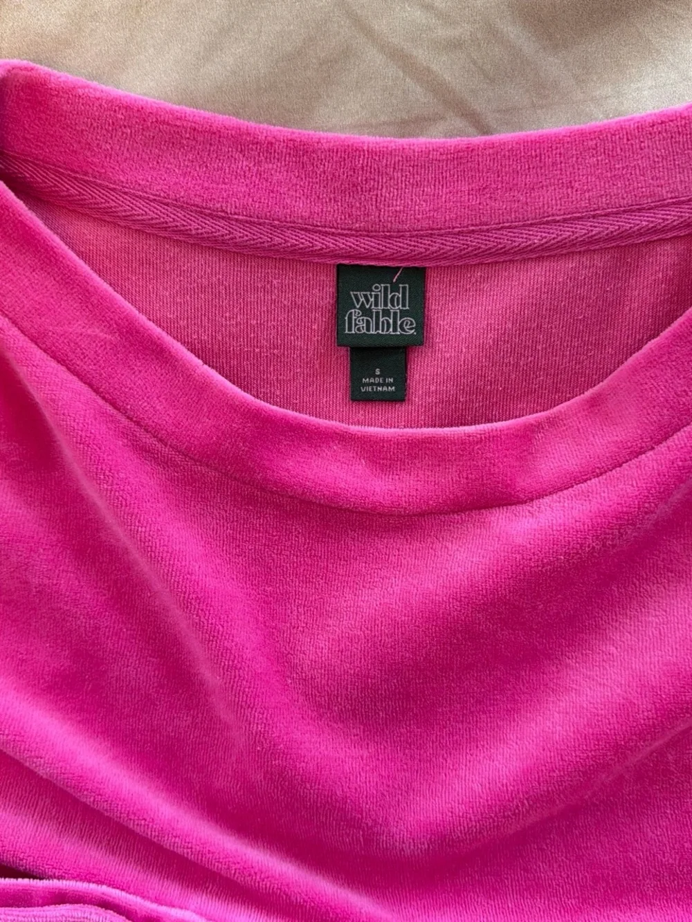 wild fable Hot Pink velour matching set